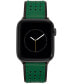 Men's Green and Black Premium Leather Band with Perforated Pattern For 42mm, 44mm, 45mm, Ultra, Ultra2 Apple Watch