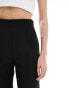 ASOS DESIGN Tall high waist seamed detail tailored trouser in black