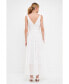 Women's Strap Twist Ruffled Crinkled Maxi Dress