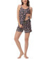 Women's Printed Tank Top with Shorts Pajama Set, 2-Piece