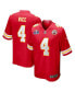 Men's Rashee Rice Red Kansas City Chiefs Super Bowl LVIII Game Jersey