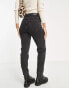 Stradivarius cotton slim mom jean with stretch in black