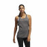 Фото #9 товара Женская футболка без рукавов Adidas 3 Stripes Tank Темно-серый
