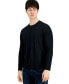 Фото #1 товара Men's Long-Sleeve Crewneck Variegated Rib Sweater, Created for Macy's