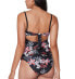 Bar Iii 284804 Women's Floral-Print Tankini Top Swimsuit, Size Large