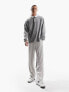 Фото #4 товара ASOS DESIGN oversized rugby polo sweatshirt in grey marl