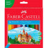 FABER CASTELL Red Case 24 Pencils Colors