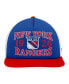 Фото #4 товара Branded Men's Blue/Red New York Rangers Heritage Vintage-Like Foam Front Trucker Snapback Hat