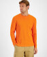 Men's Thermal Long-Sleeve Ribbed Crewneck Sweater, Created for Macy's Оранжевый, XL - фото #1