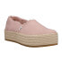 Фото #4 товара TOMS Valencia Slip On Platform Espadrille Womens Pink Flats Casual 10020698T-60