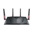 Фото #6 товара ASUS RT-AC88U - Wi-Fi 5 (802.11ac) - Dual-band (2.4 GHz / 5 GHz) - Ethernet LAN - 3G - Black - Red - Tabletop router