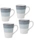 Фото #1 товара Colorscapes Layers 4 Piece Mug Set, 12 oz