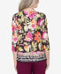 ფოტო #3 პროდუქტის Classic Bold Floral Geometric Border Top