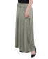 Фото #3 товара Plus Size Maxi A-Line Skirt with Front Faux Belt
