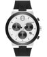 ფოტო #1 პროდუქტის Men's Swiss Chronograph Bold Fusion Black Silicone Strap Watch 44mm