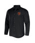 ფოტო #3 პროდუქტის Men's NFL x Darius Rucker Collection by Black Chicago Bears Convertible Twill Long Sleeve Button-Up Shirt