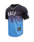Фото #4 товара Men's Post LaMelo Ball Navy, Blue Charlotte Hornets Ombre Name and Number T-shirt