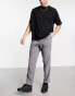 Фото #8 товара New Look slim pull on smart trouser in grey check