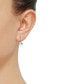 ფოტო #2 პროდუქტის Aquamarine (1-1/5 ct. t.w.) & Diamond (1/10 ct. t.w.) Drop Earrings in 14k White Gold