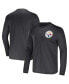 Фото #1 товара Men's NFL x Darius Rucker Collection by Black Pittsburgh Steelers Team Long Sleeve T-shirt