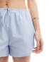 SNDYS drawstring short co-ord in light blue