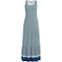 Фото #6 товара Plus Size Cotton Modal Square Neck Tiered Maxi Dress