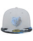 ფოტო #2 პროდუქტის Men's Gray Memphis Grizzlies Active Color Camo Visor 59FIFTY Fitted Hat