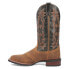 Фото #3 товара Laredo Castillo Embroidered Square Toe Cowboy Mens Brown, Green Casual Boots 77