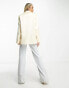Фото #8 товара NA-KD co-ord satin blazer in off white