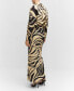 ფოტო #2 პროდუქტის Women's Slit Printed Long Skirt