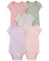 Фото #1 товара Baby 5-Pack Short-Sleeve Bodysuits 12M