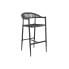 Фото #1 товара Барный стул Home ESPRIT Чёрный Темно-серый Алюминий Ротанг 52 x 55 x 105 см