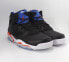 Nike Air Jordan Retro FLTCLB ‘91 Men's Sz 10 Black/orange Game Royal DC7329-008