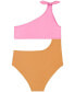 ფოტო #2 პროდუქტის Big Girls Colorblock Cut Out One Piece Swimsuit