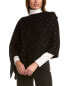Фото #1 товара In2 By Incashmere Rhinestone Embellished Wool & Cashmere-Blend Topper Women's