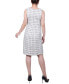 ფოტო #5 პროდუქტის Petite Long Sleeve Tweed Jacket with Dress Set, 2 Piece