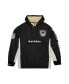 Фото #2 товара Men's Black Distressed Las Vegas Raiders Team OG 2.0 Anorak Vintage-Like Logo Quarter-Zip Windbreaker Jacket