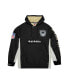 Men's Black Distressed Las Vegas Raiders Team OG 2.0 Anorak Vintage-Like Logo Quarter-Zip Windbreaker Jacket