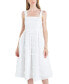 ფოტო #1 პროდუქტის Women's Heart Eyelet Sleeveless Midi Dress