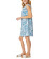 ფოტო #3 პროდუქტის Petite Linen-Blend Paisley-Print Swing Dress