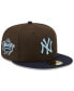 Фото #1 товара Men's Brown, Navy New York Yankees 1999 World Series Walnut 9FIFTY Fitted Hat