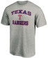Men's Heathered Gray Texas Rangers Heart Soul T-shirt