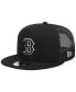 Men's Black Boston Red Sox Trucker 9FIFTY Snapback Hat