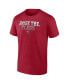 Фото #2 товара Men's Red Tampa Bay Buccaneers Raise the Flags Heavy Hitter T-shirt