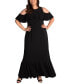 Plus Size Piper Cold-Shoulder Maxi Dress