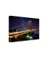 Фото #2 товара David Ayash George Washington Bridge Starry Night Canvas Art - 27" x 33.5"