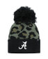 Women's Hunter Green Alabama Crimson Tide Bagheera Cuffed Knit Hat with Pom