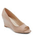 ფოტო #1 პროდუქტის Women's Coleen Open-Toe Slip-On Dress Wedges