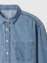 Kids Oversized Denim Shirt