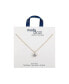 Clear Cubic Zirconia Round Pendant Necklace